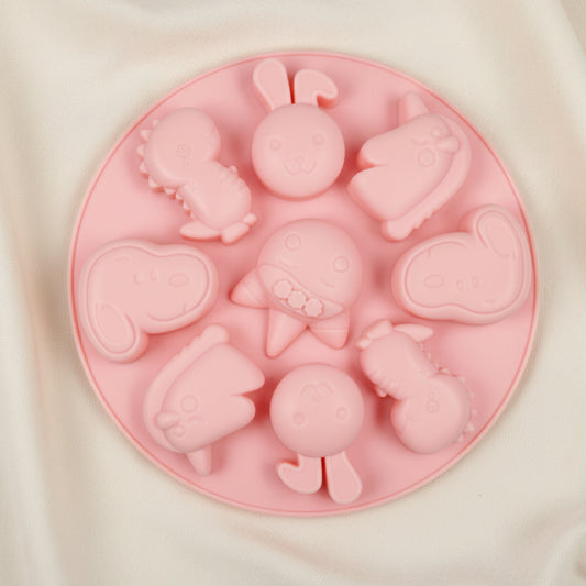 Joyful Animal Faces Mold l SSM245