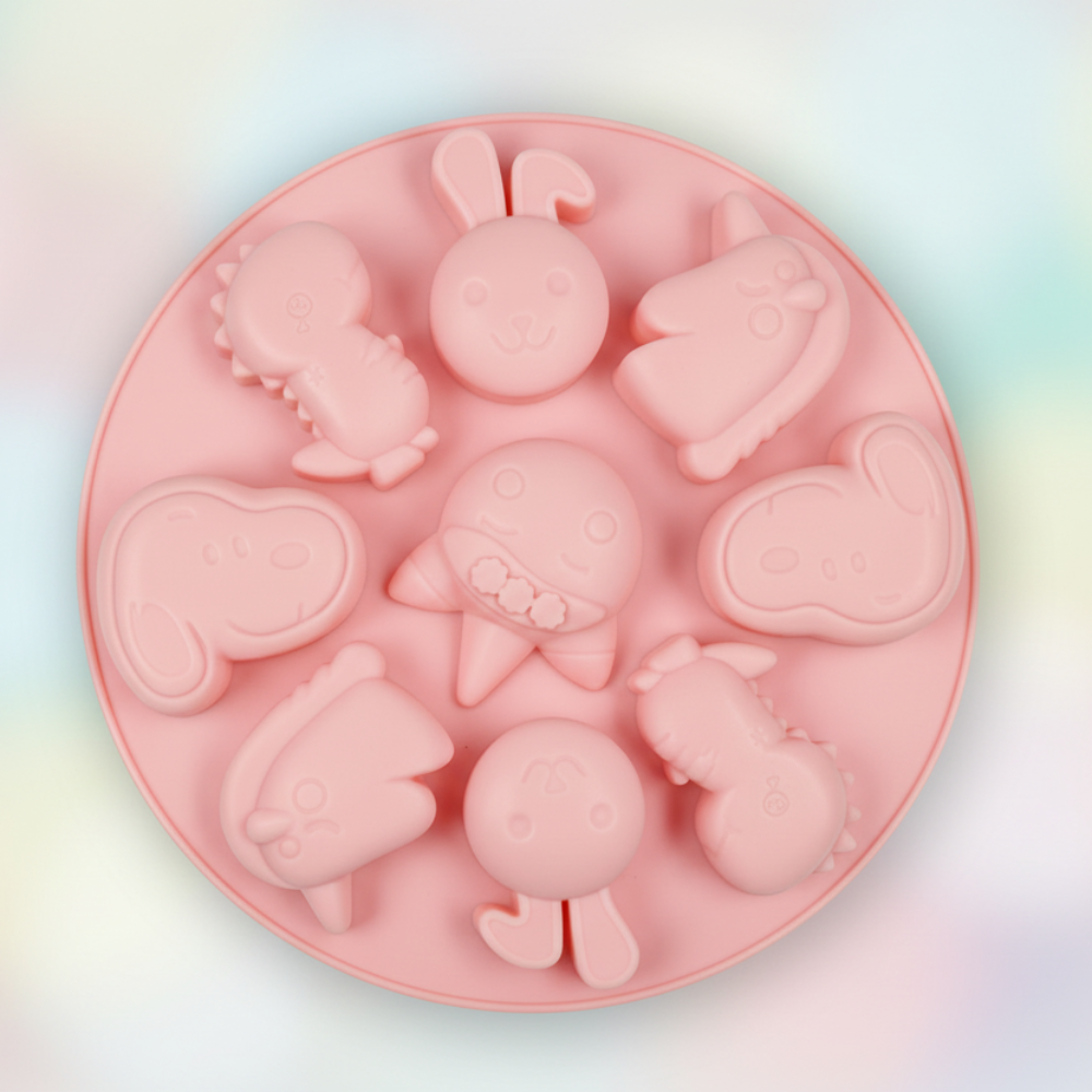 Joyful Animal Faces Mold l SSM245