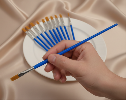 Flat Paint Brushes Set of 10 | ART061