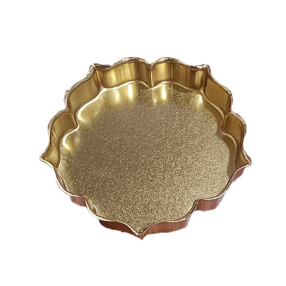 Golden Flat Lotus Urli Bowl | PM420