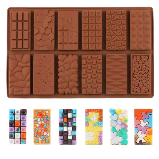 Creative Chocolate Bar Silicone Mold (12 Cavity) | CFM432