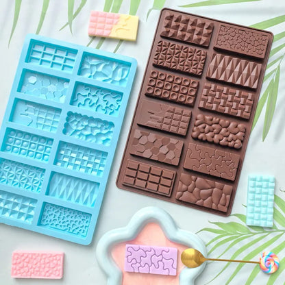 Creative Chocolate Bar Silicone Mold (12 Cavity) | CFM432