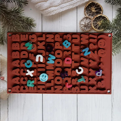 Alphabet Silicone Mold for Chocolate, Resin & DIY Crafts | CFM435
