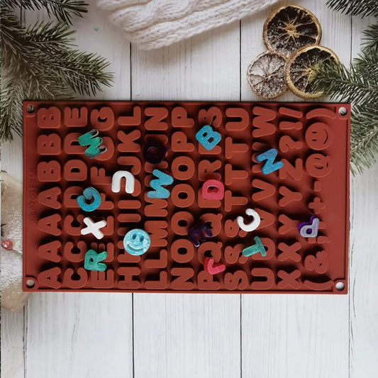 Alphabet Silicone Mold for Chocolate, Resin & DIY Crafts | CFM435