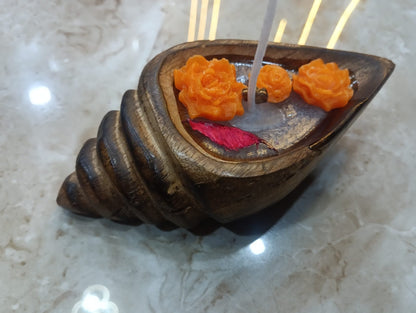 Shell Wooden Bowl WC021