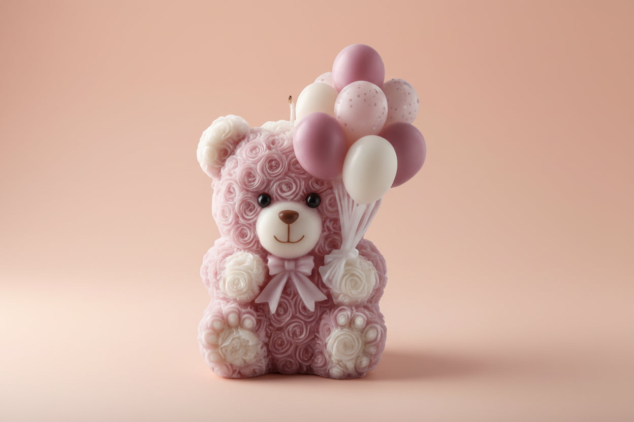 Balloon Bouquet Bear Statuette WCM784