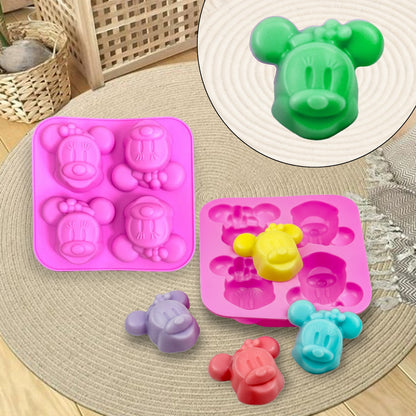 4 Cavity Mickey Minnie Mouse Mold | SSM268