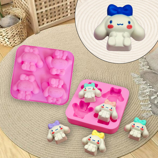 4-Cavity Sweet Bunny Silicone Mold | SSM277