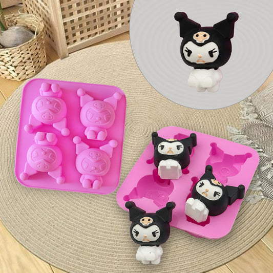 4-Cavity Kuromi Silicone Mold | SSM271