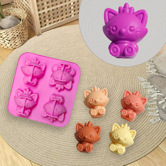 4-Cavity Aristocats Marie Silicone Mold | SSM276
