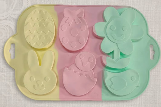 Easter Theme Rainbow Silicone Mould 6-cavity | SSM262