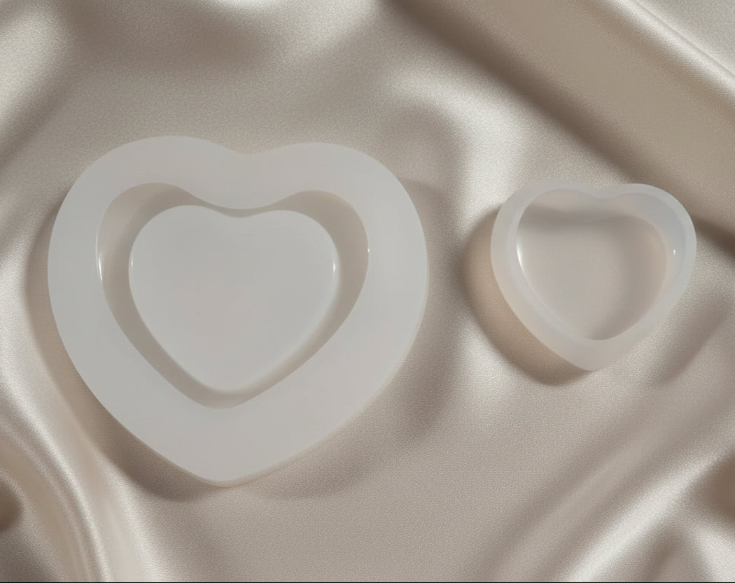 Heart Box with Lid Mold l ARM507