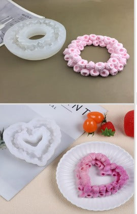 Heart Geode Silicone Mold for Candle, Soap, Resin & Clay Crafts | WCM892