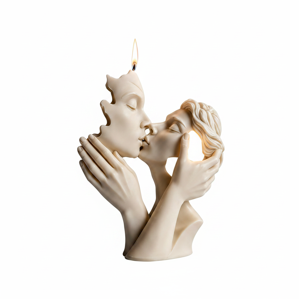 WCM917 Romantic Couple Kiss Silicone Mold