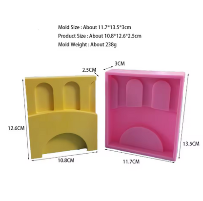 Arch shape concrete candle mould set for DIY crafts WCM814