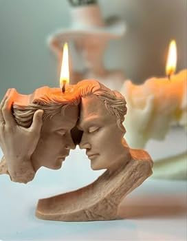Artistic Couple Face Silicone Mould WCM805 for resin art, candle making and decorative crafts