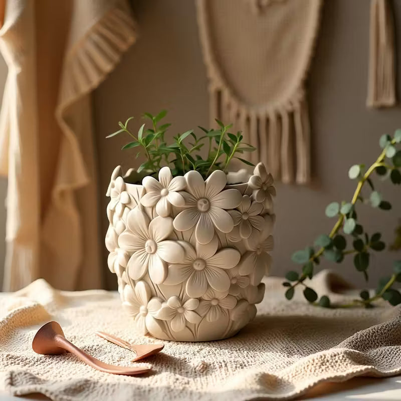 Blooming Daisy Planter Mould | ARM588
