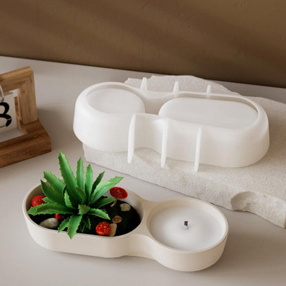 2-in-1 Succulent Planter Candle Mold