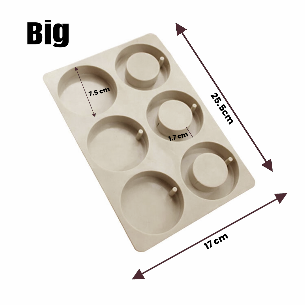 Big hanging round wax sachet mould SSM049 for aroma and decor crafts
