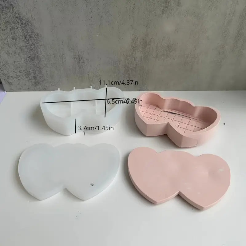 Double Heart Dish Mold l ARM504