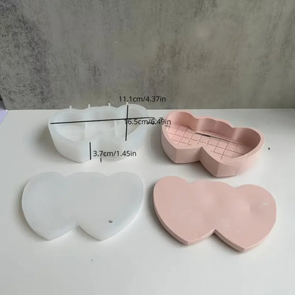 Double Heart Dish Mold l ARM504