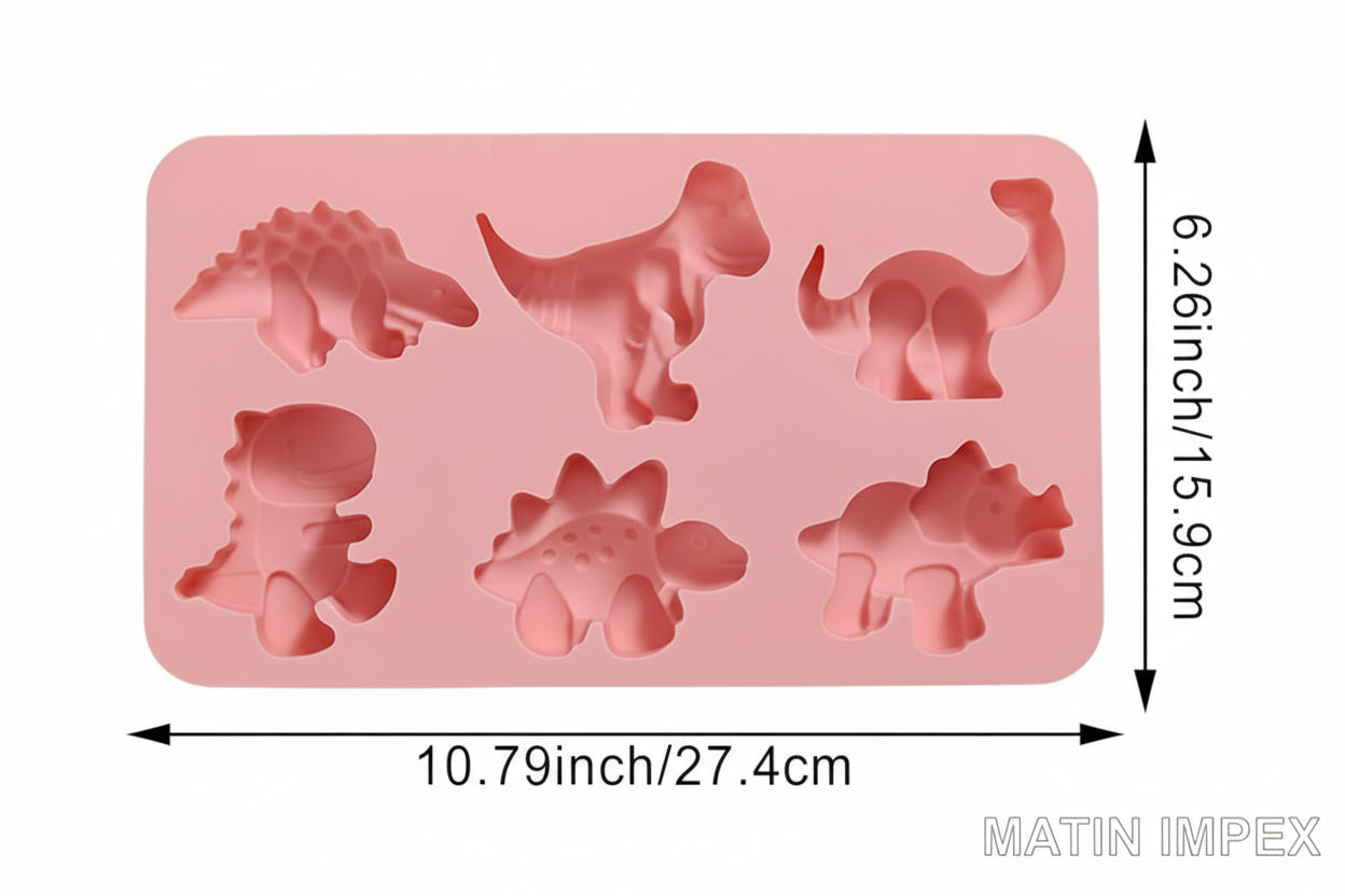 Dinosaur Shape Mold 6 Cavity | CFM418