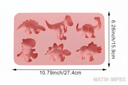 Dinosaur Shape Mold 6 Cavity | CFM418
