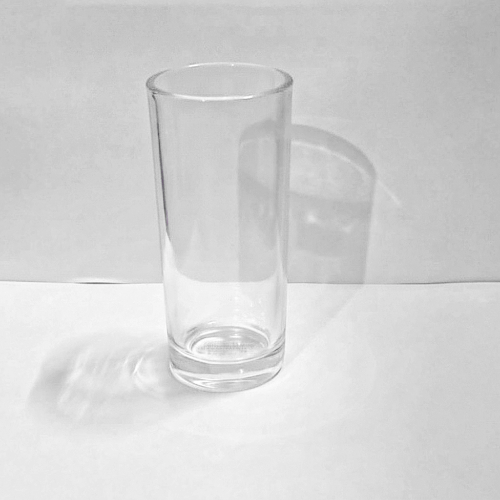 Crystal Clear bamboo Glass Candle Jar 6x13.5cm (Set of 6pcs) PM413
