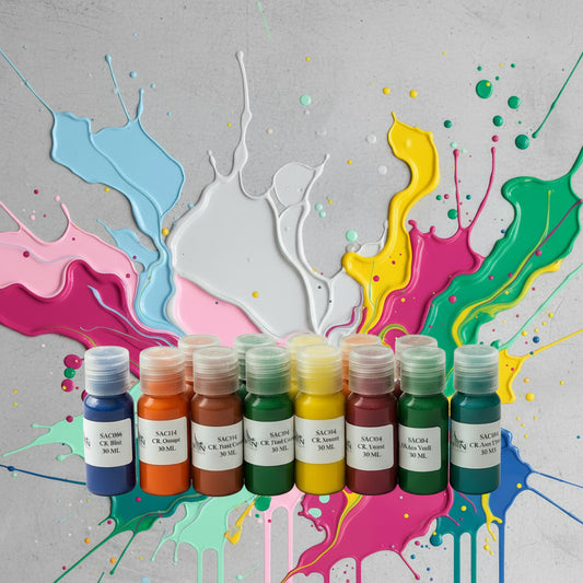 Concrete color pigments 30ml range SAC004 to SAC018 for resin and concrete crafts