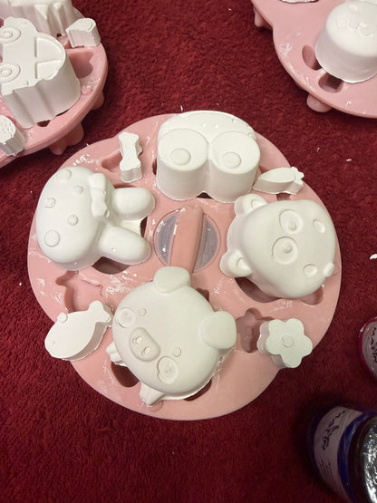 SSM246 animal silicone mould for cute handmade soap and candles