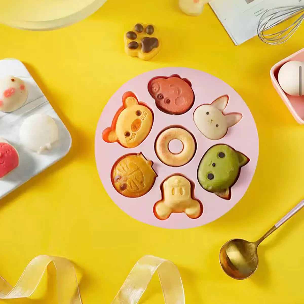 Cute Joy Characters Silicone Mold SSM243 for candle making, soap crafting and creative DIY art