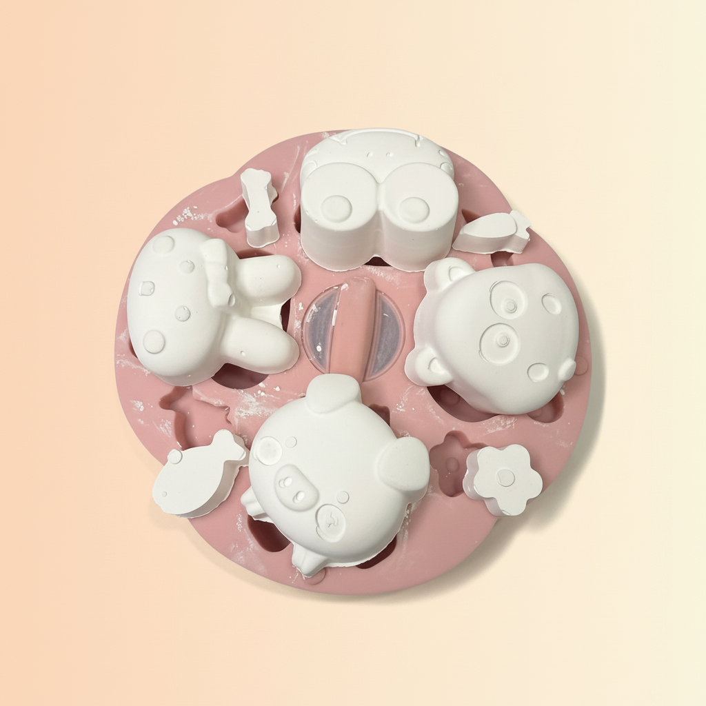 Tiny animal smiles mould SSM246 for creative craft projects