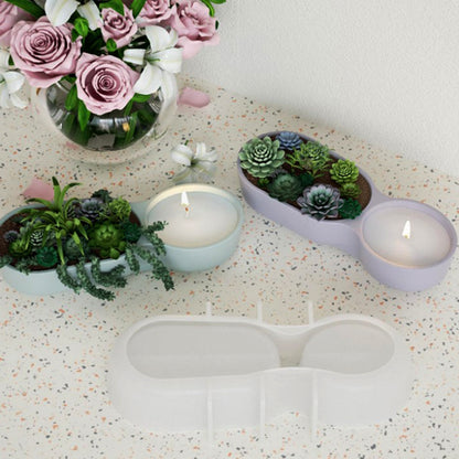 2-in-1 Succulent Planter Candle Mold