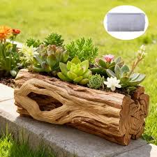 Wooden Log Planter | ARM502 (OWN)