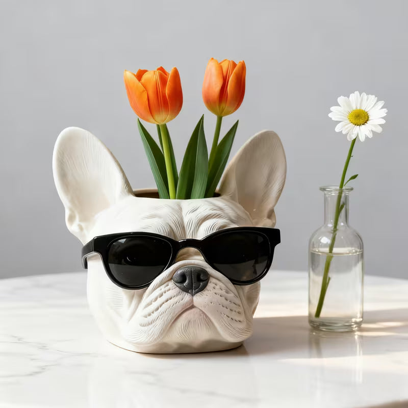 ARM583 French Bulldog Planter Mold