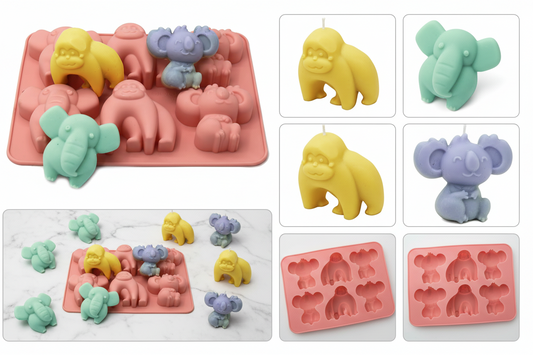 Elephant,Chimpazee and koala Silicone Mold | SSM299