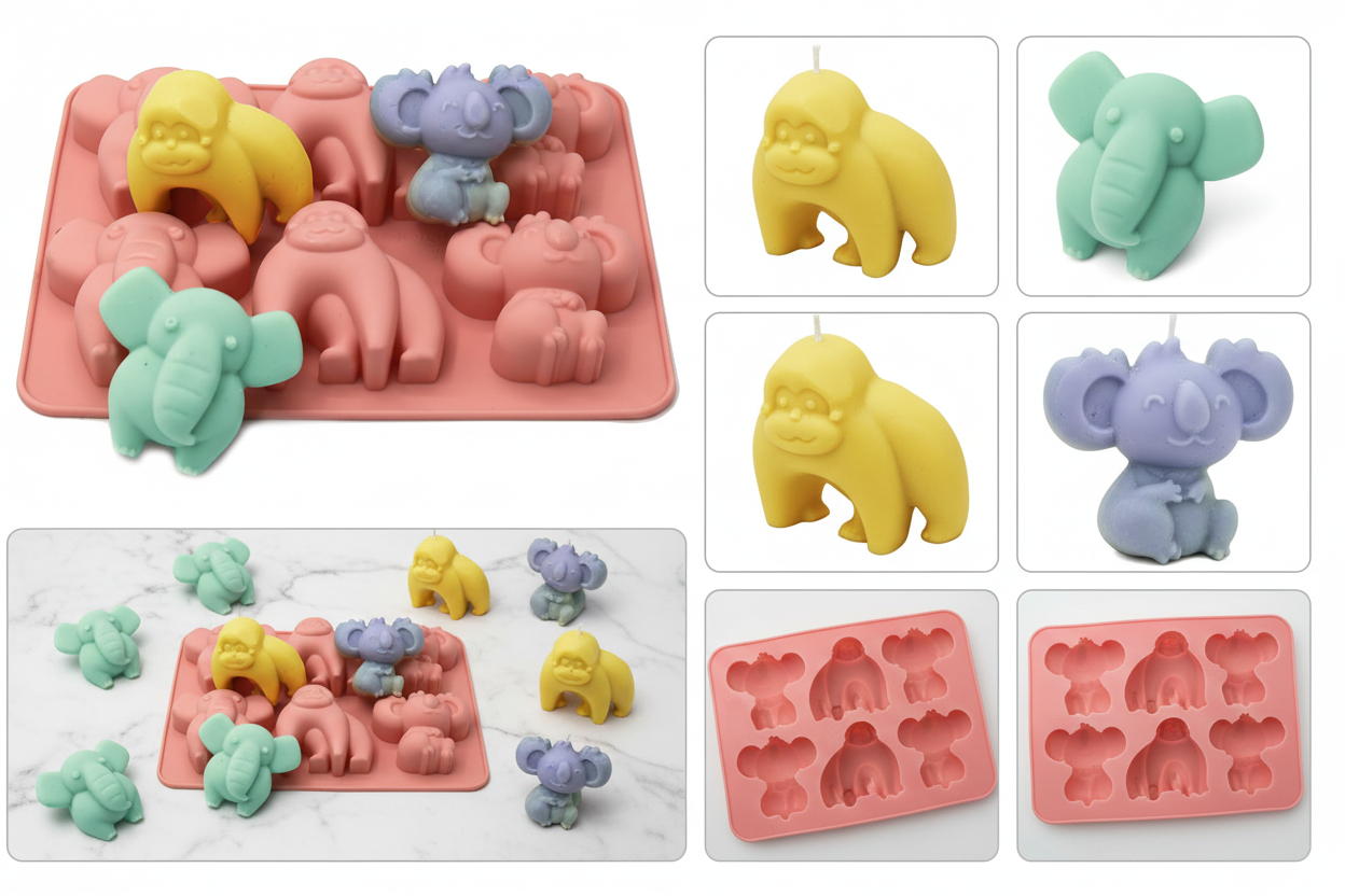 Elephant,Chimpazee and koala Silicone Mold | SSM299