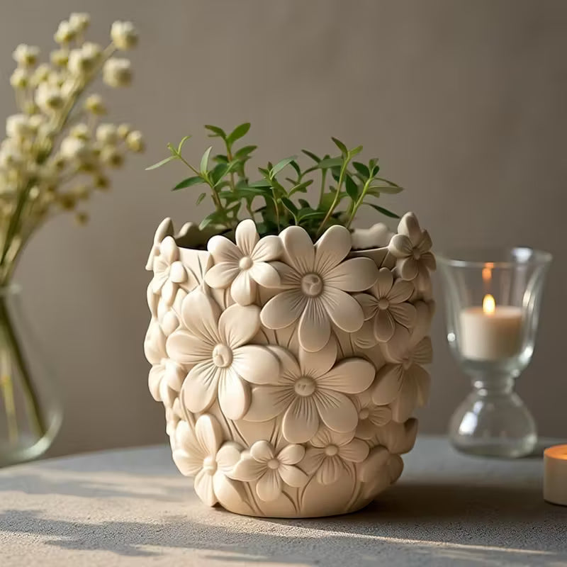 Blooming Daisy Planter Mould | ARM588