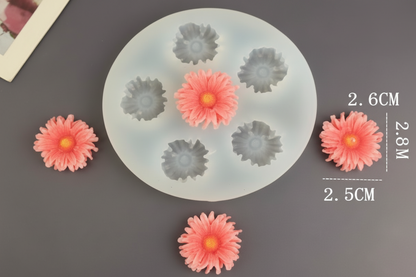 Floral Silicone Candle Mold for handmade candles