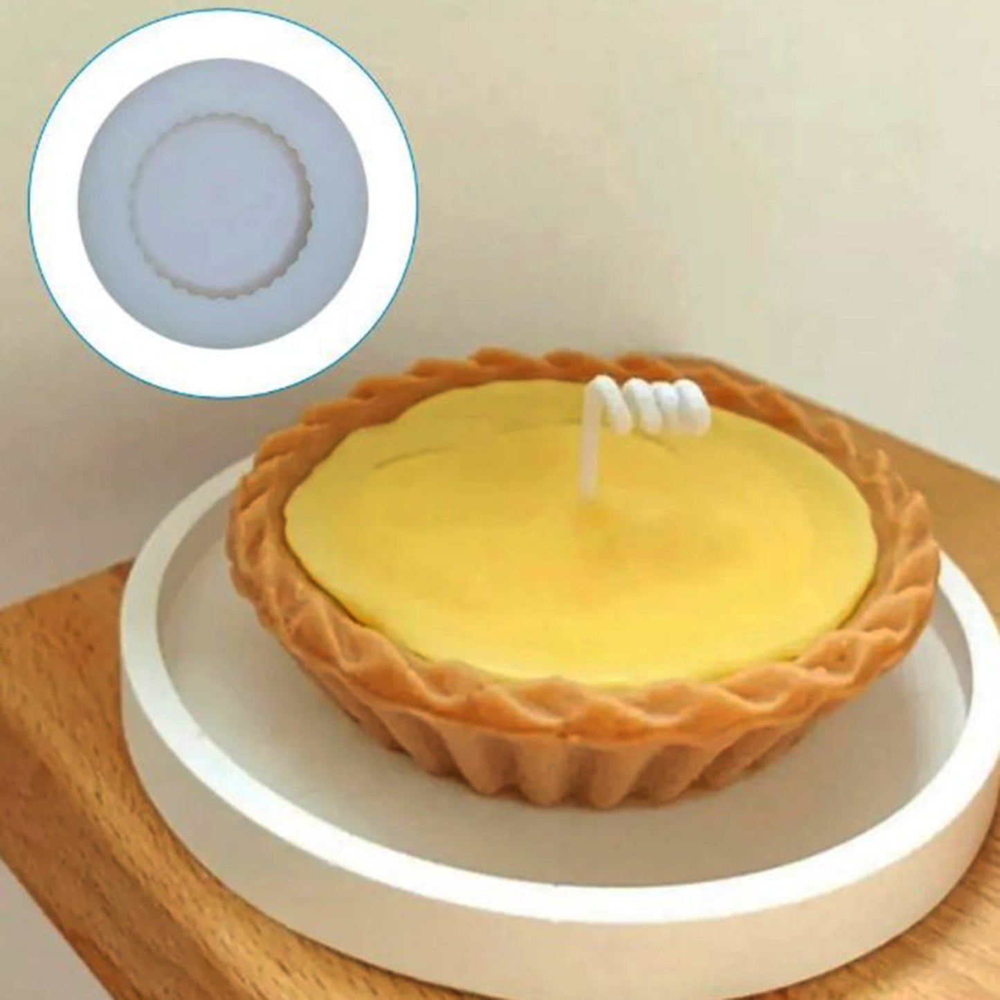 Round Tart Silicone Mold for Candle Making & Resin Art