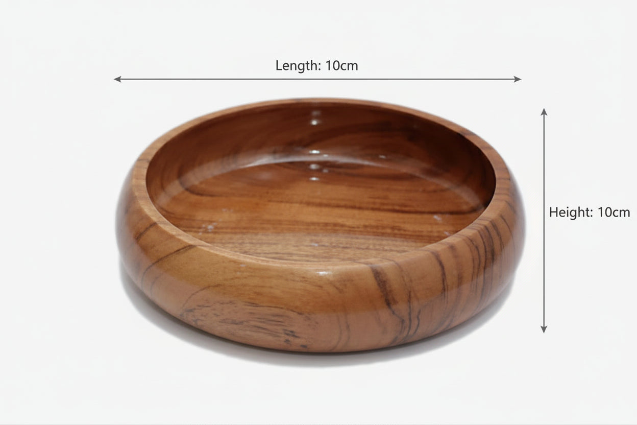 Wooden Round Bowl WC006