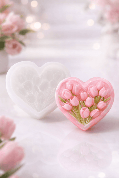 Natural rose silicone mold WCM812 for handmade soap and decor