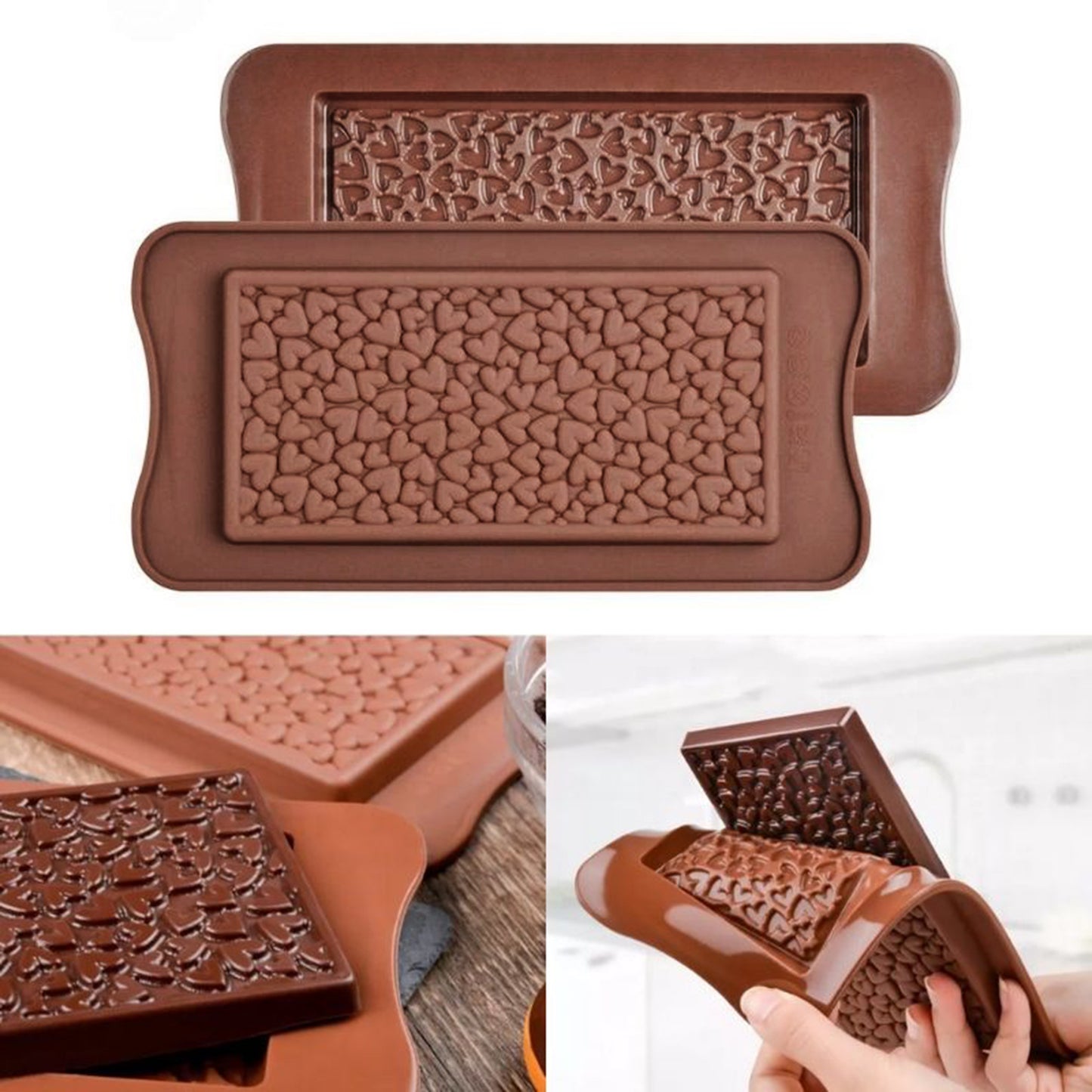 Small Heart Design Chocolate Bar | CFM415