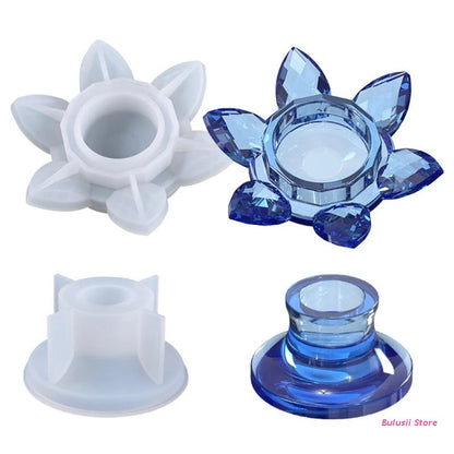 Crystal Lotus T-light Holder ARM204