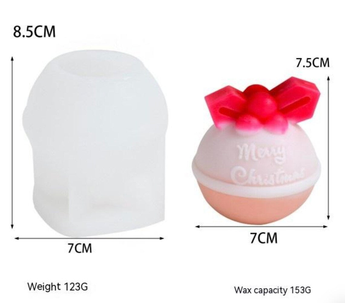 Merry Christmas Candle Mold  WCM608