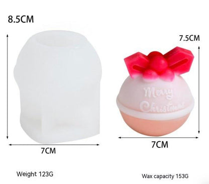 Merry Christmas Candle Mold  WCM608