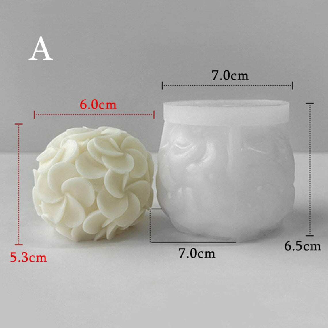 Flower Ball Candle Mold WCM508