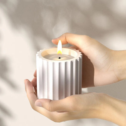 Fluted Lidded Storage Pot ARM477