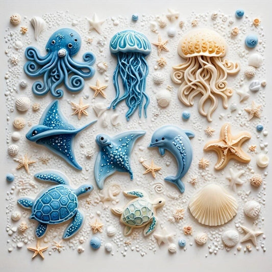 Ocean and Sea theme silicone mold CFM328