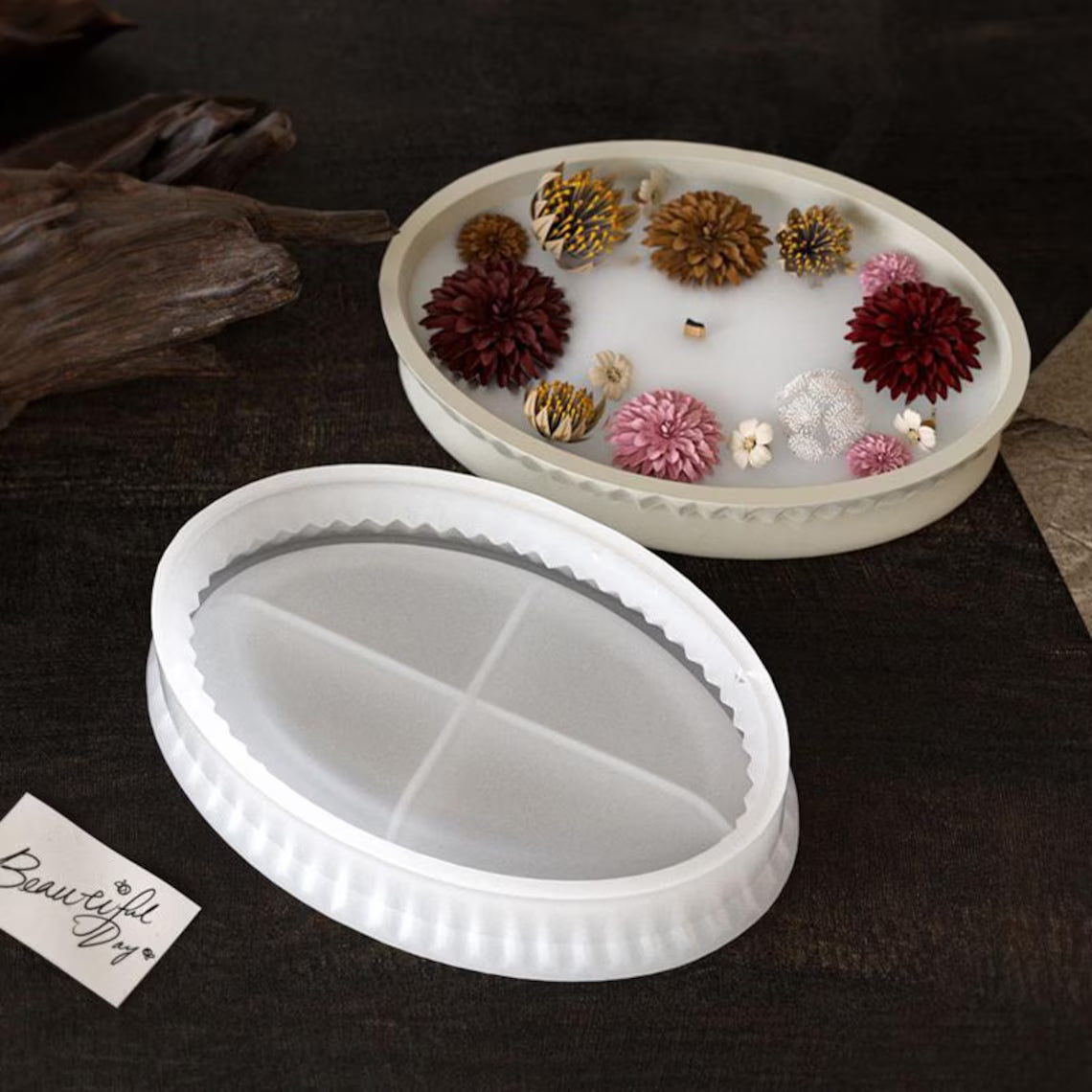 Oval Trinket Dish Resin Mold ARM465